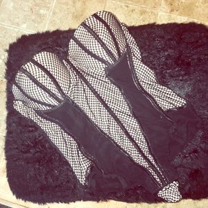 Bodysuit, Fishnet Lace, Size L